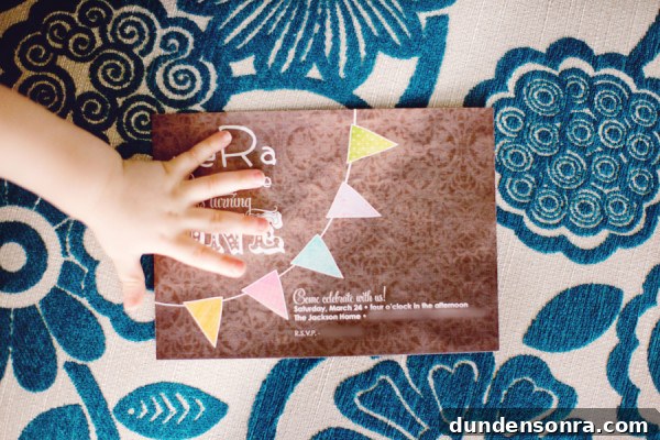Bunting Birthday Invitation