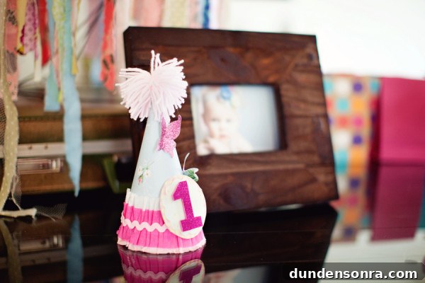 Pink Handmade Birthday Hat