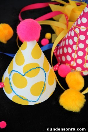 DIY Embroidered Birthday Hats DIY Embroidered Birthday Hats
