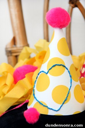 DIY Embroidered Party Hat DIY Embroidered Party Hat