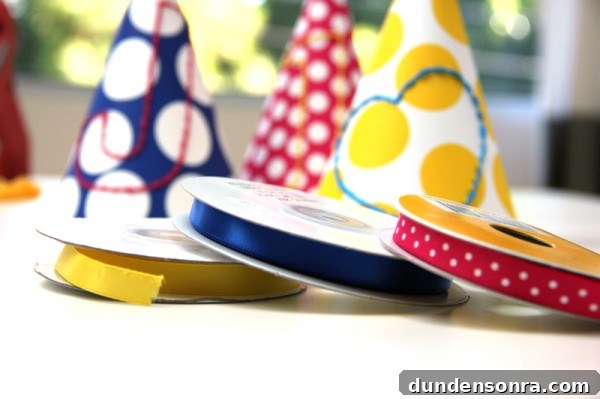 DIY Party Hat Embroidery DIY Party Hat Embroidery
