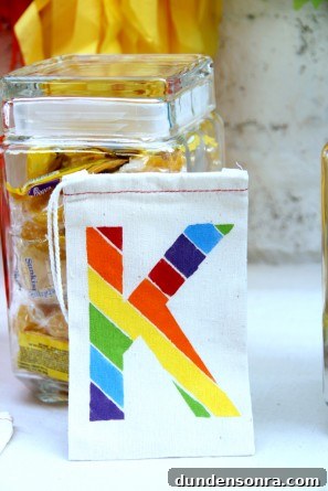 DIY Rainbow Favor Bags DIY Rainbow Favor Bags