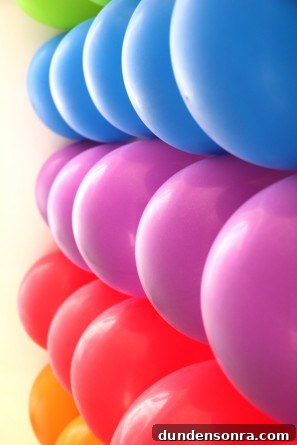 DIY Rainbow Balloon Wall