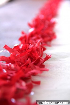 DIY Fringe Party Table Runners