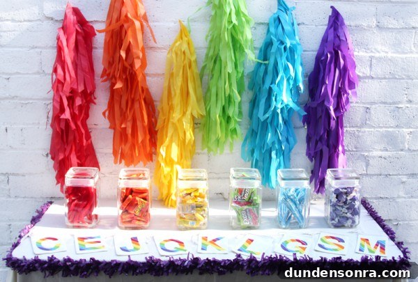 DIY Rainbow Candy Bar DIY Rainbow Candy Bar