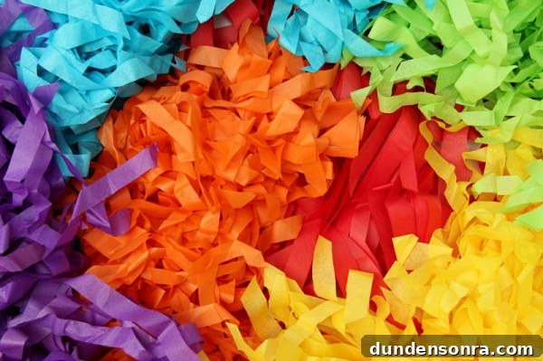 DIY Rainbow Fringe Garland