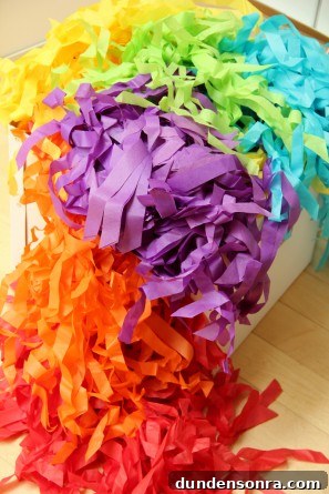 DIY Vertical Fringe Garland