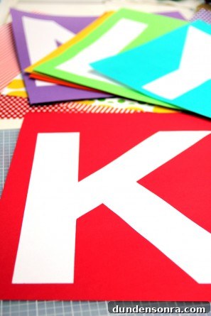 DIY Rainbow Name Sign