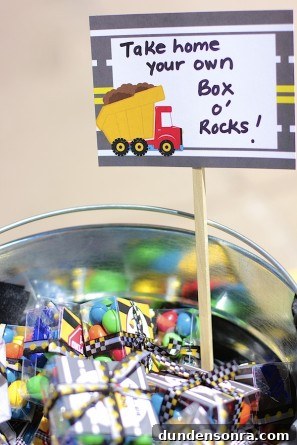DIY Box of Rocks Party Favors