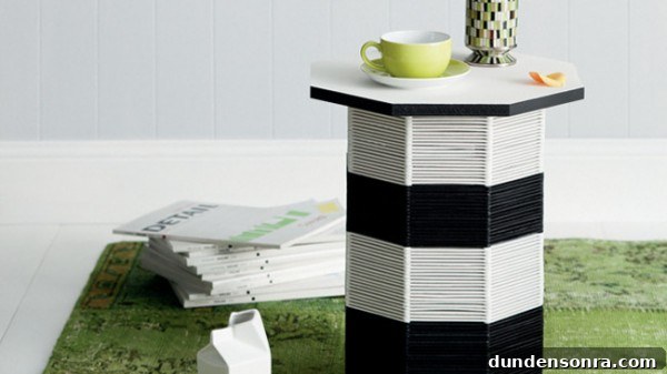 DIY Popsicle Stick Table