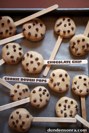 Chocolate Chip Cookie Dough Pops