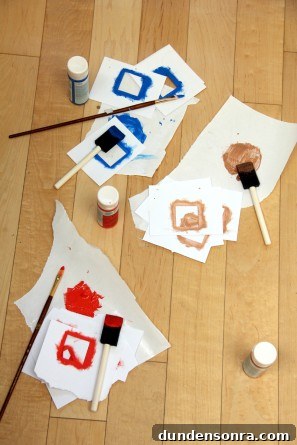 DIY Geometric Painted Picnic Blanket