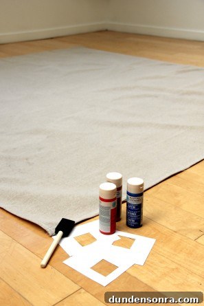 DIY Geometric Stenciled Picnic Blanket DIY Geometric Stenciled Picnic Blanket