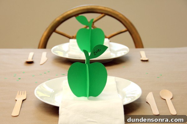 Printable 3D Place Cards