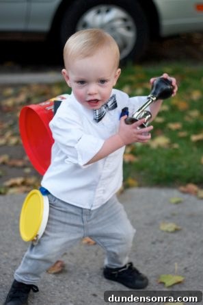 DIY One Man Band Toddler Costume DIY One Man Band Toddler Costume