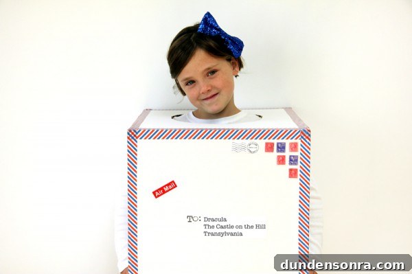 DIY Air Mail Halloween Costume