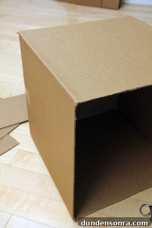 DIY Air Mail Cardboard Box Halloween Costume