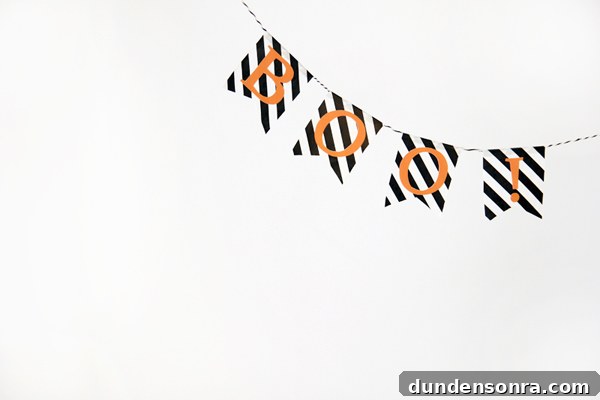DIY Halloween Boo Bunting DIY Halloween Boo Bunting