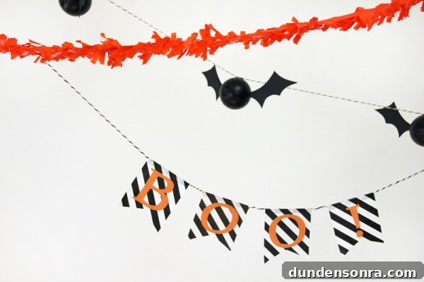 DIY Halloween Boo Banner DIY Halloween Boo Banner