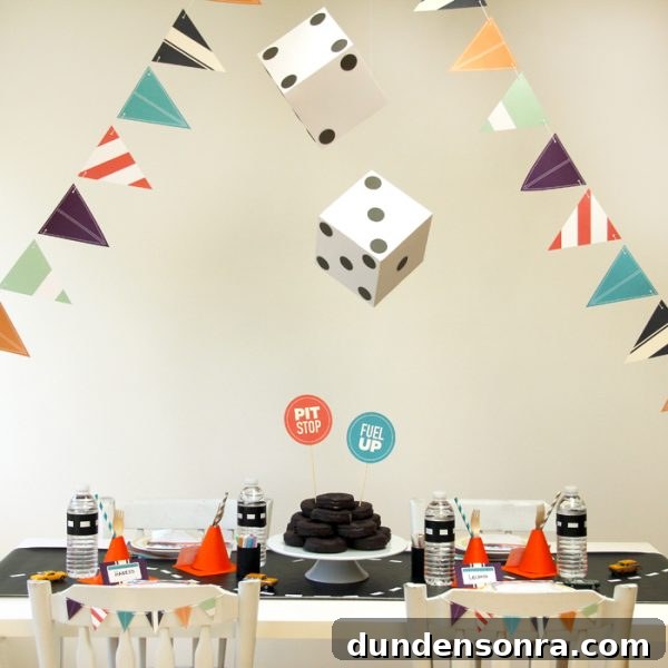 Vintage Car Tablescape