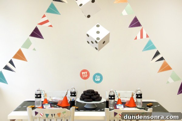 Vintage Car Tablescape