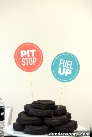 Spare Tire Chocolate Donut Cake