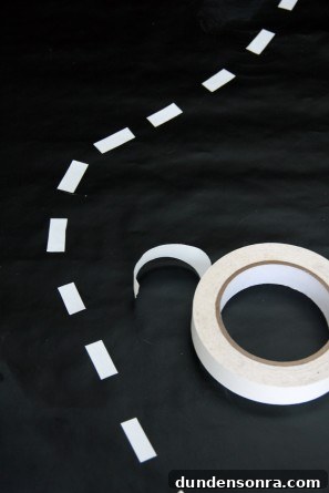 Chalkboard Road Table Runner Playmat