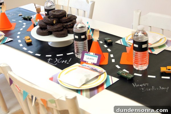 Vintage Car Tablescape