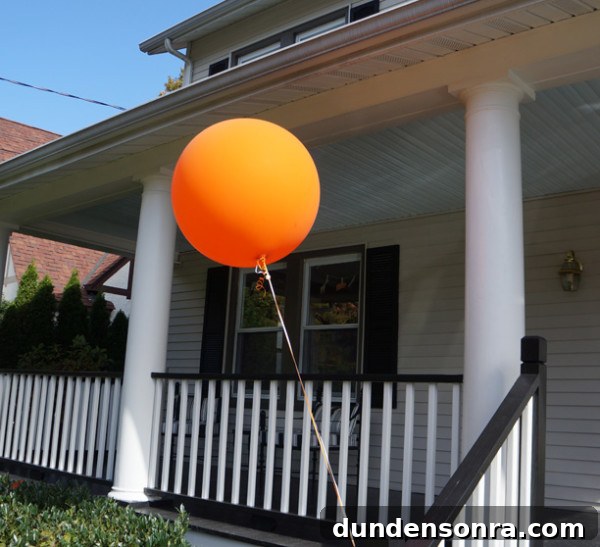 Big Orange Birthday Balloons Big Orange Birthday Balloons