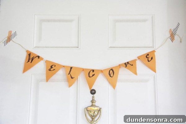 Orange Birthday Party Bunting Orange Birthday Party Bunting
