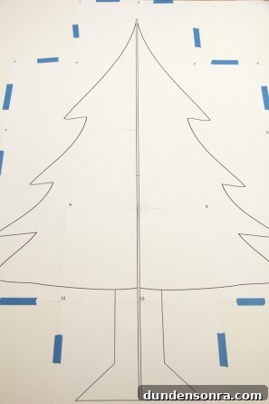 Cardboard Christmas Tree Tutorial