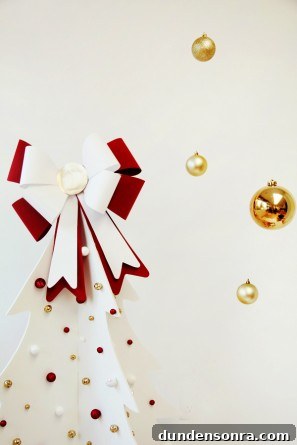 DIY Giant Bow Christmas Tree Topper Tutorial