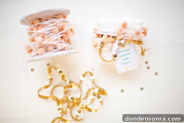 DIY Sparkly Gift Wrap DIY Sparkly Gift Wrap