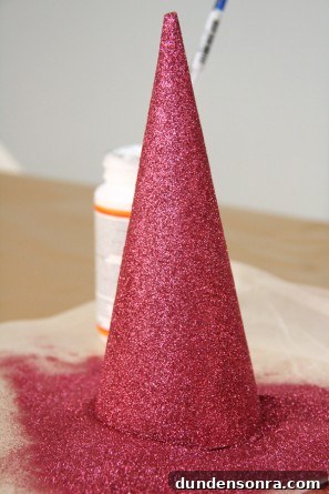 DIY Glittery Party Hats