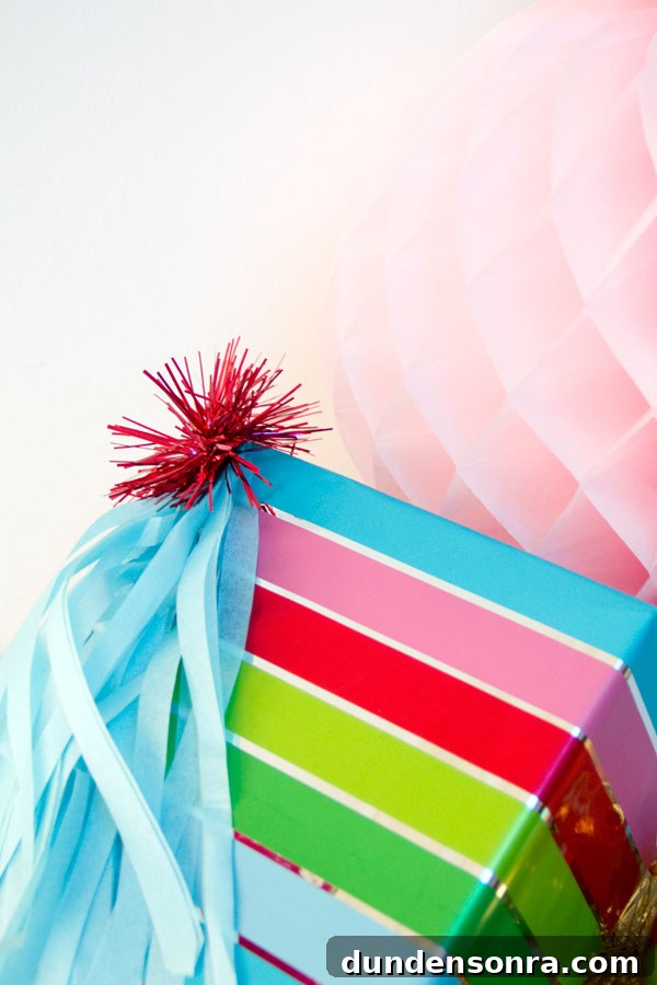 DIY Fringe Tassel Gift Toppers