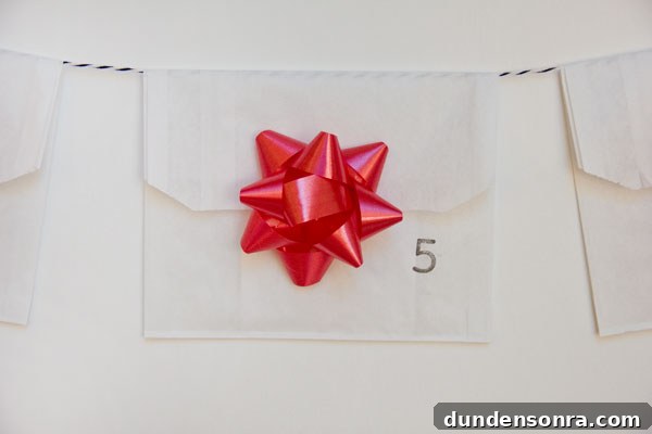 DIY Hanging Advent Calendar