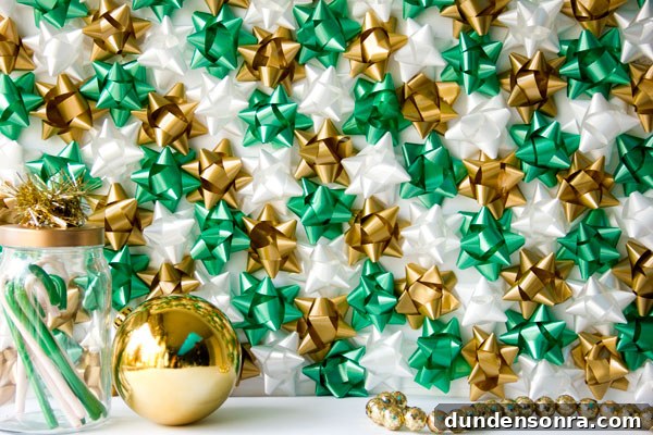 DIY Christmas Bow Backdrop