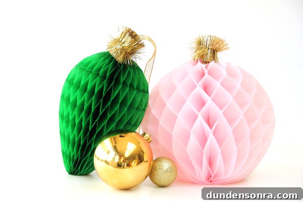 Cluster of honeycomb bulbs as holiday decor