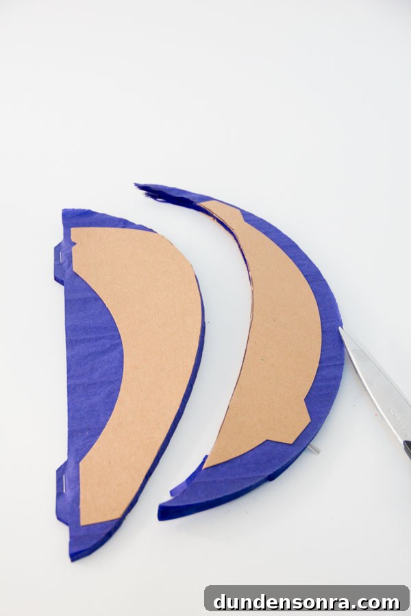 Cutting honeycomb ball into bulb shape