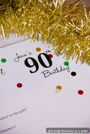 DIY Surprise 90th Birthday Party
