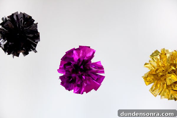 DIY Fringe Mylar Poms | Studio DIY 