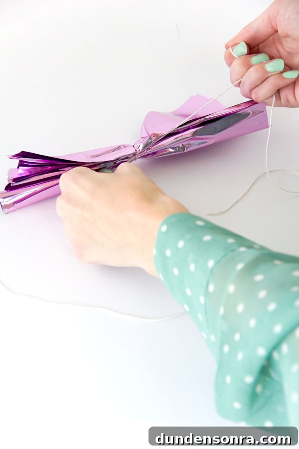 DIY Fringe Mylar Poms | Studio DIY 