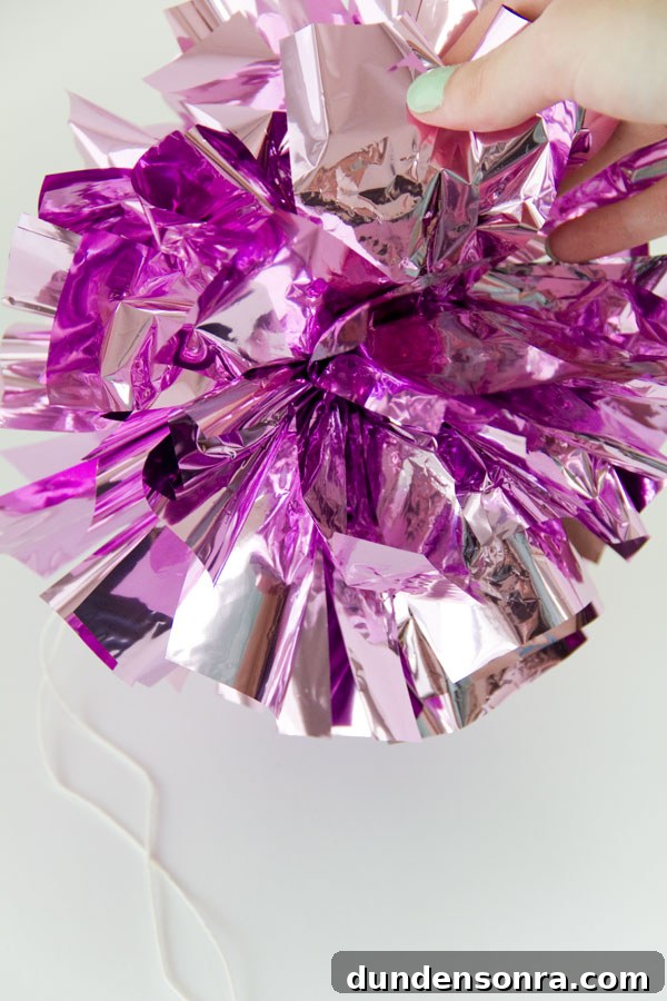 DIY Fringe Mylar Poms | Studio DIY 