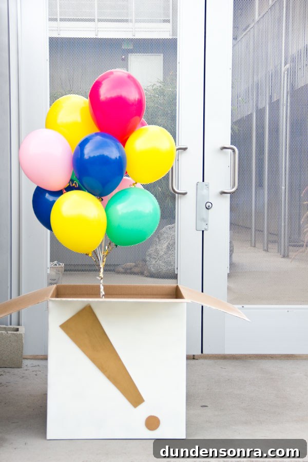 Surprise Balloon DIY Ideas for Parties and Gifts 2 DIY Birthday Balloon Surprise
