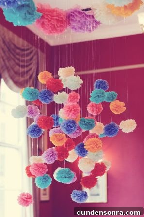 Charming Pom Pom Crafts: Cute Ideas for Home Decor and Gifts 4 Pom Pom Chandelier