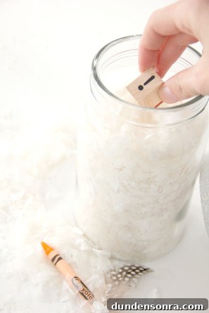 DIY Snowy Surprise Jars