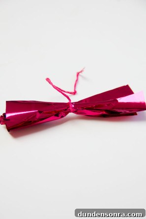 DIY Fringe Mylar Cake Topper DIY