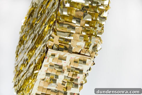 DIY Gold Heart Piñata Tutorial: Step-by-Step Guide for Parties 3 DIY Gold Mylar Pinata