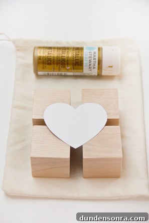 DIY Glitter Block Puzzle Valentine Supplies